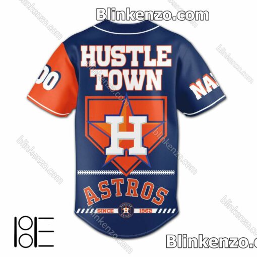 Free Houston Astros Hustle Town Personalized Baseball Jersey