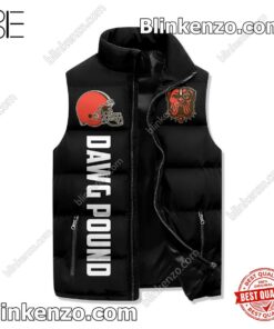 Absolutely Love I Am A Cleveland Browns Fan Win Or Lose Padded Puffer Vest