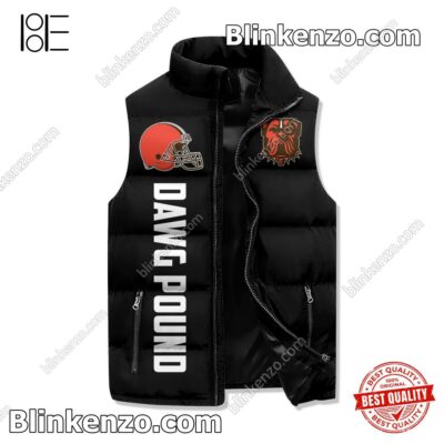 Absolutely Love I Am A Cleveland Browns Fan Win Or Lose Padded Puffer Vest