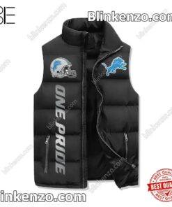 Top Rated I Am A Die Hard Detroit Lions Fan Your Approval Is Not Required Winter Puffer Vest