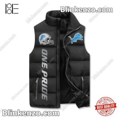 Top Rated I Am A Die Hard Detroit Lions Fan Your Approval Is Not Required Winter Puffer Vest