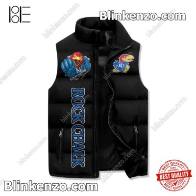 Adult I Am A Die Hard Jayhawks Fan Your Approval Is Not Required Winter Puffer Vest