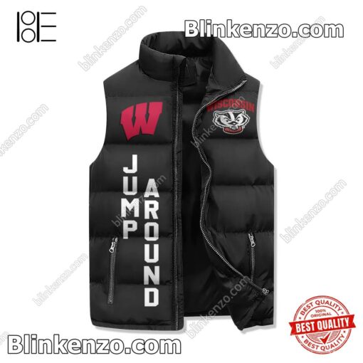 Nice I Am A Die Hard Wisconsin Badgers Fan Your Approval Is Not Required Padded Puffer Vest