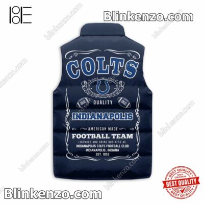 3D Indianapolis Colts Football Team Quilted Vest