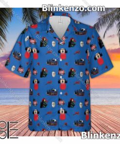 Print On Demand Jason Voorhees Camp Crystal Lake Halloween Aloha Men's Shirt