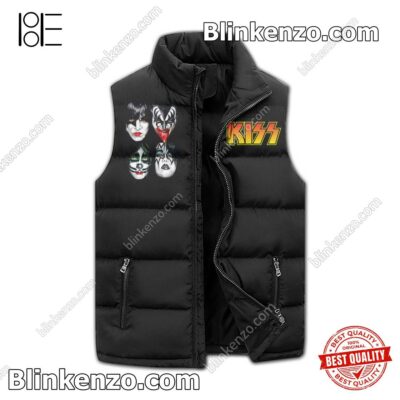 Clothing Kiss I'm The King Of The Night Time World Sleeveless Puffer Vest Jacket