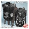 Korn Rock Band Skull Men's Denim Vest