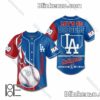 Los Angeles Dodgers Let's Go Dodgers Personalized Baseball Jersey