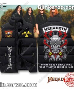 Megadeth Moving On Is A Simple Thing Cropped Puffer Jacket