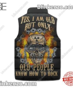 Megadeth Yes I Am Old But Only Old People Know How To Rock Men's Puffer Vest b