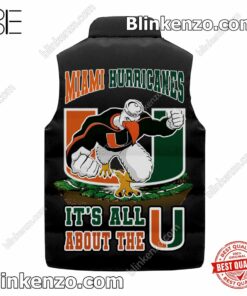 Best Shop Miami Hurricanes It's All About The U Mascot Quilted Vest