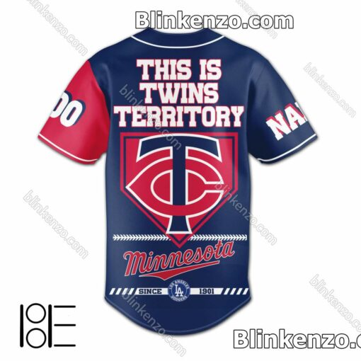 Only For Fan Minnesota Twins This Is Twins Territory Personalized Baseball Jersey