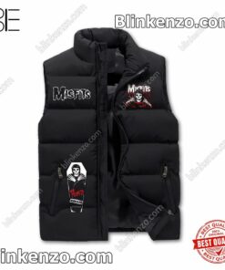 Unique Misfits Don't Let The Past Steal Your Present Puffer Sleeveless Jacket