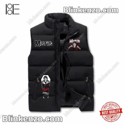 Unique Misfits Don't Let The Past Steal Your Present Puffer Sleeveless Jacket