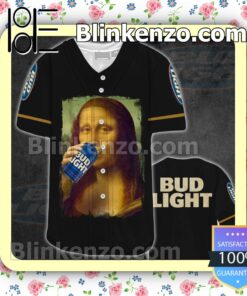 Mona Lisa Drink Bud Light Baseball Jersey