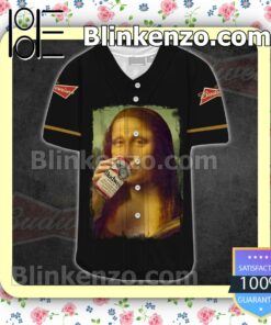 Gorgeous Mona Lisa Drink Budweiser Baseball Jersey