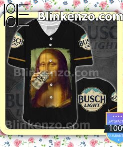 Mona Lisa Drink Busch Light Baseball Jersey