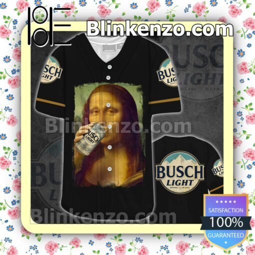 Mona Lisa Drink Busch Light Baseball Jersey