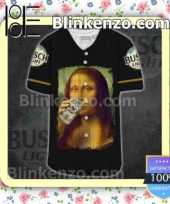 Print On Demand Mona Lisa Drink Busch Light Baseball Jersey