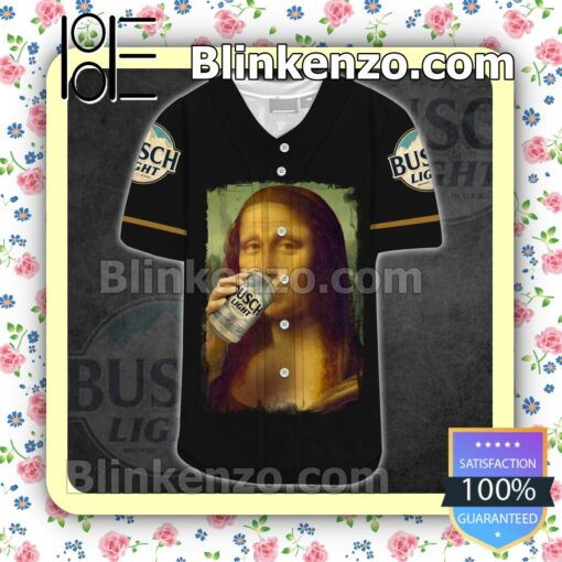 Print On Demand Mona Lisa Drink Busch Light Baseball Jersey