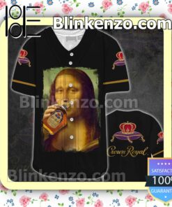 Mona Lisa Drink Crown Royal Baseball Jersey