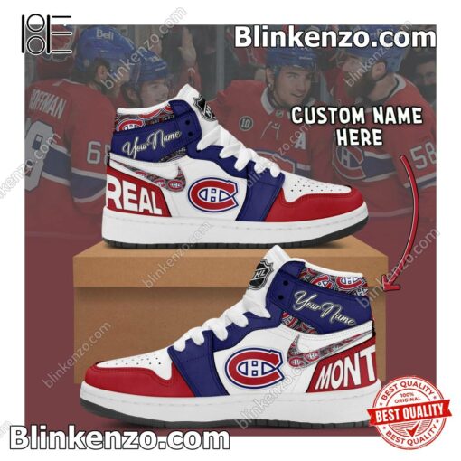 Montreal Canadiens NHL Air Jordan 1 High Men's Sneakers