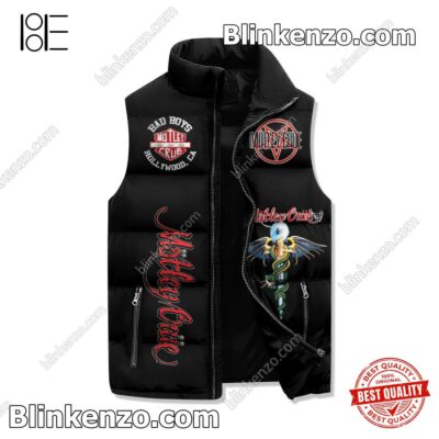 Top Rated Motley Crue Some Need The Power Sleeveless Puffer Vest Jacket