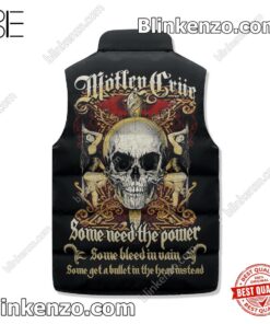 Amazing Motley Crue Some Need The Power Sleeveless Puffer Vest Jacket