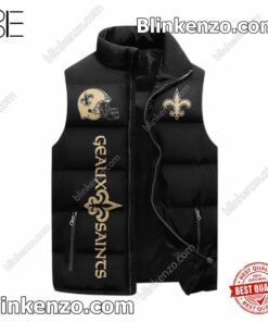 Amazon New Orleans Saints One Nation One Team Cropped Puffer Jacket