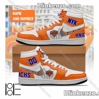 New York Knicks NBA Air Jordan 1 High Shoes