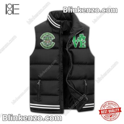 Esty Notre Dame Fighting Irish Here Come The Irish Sleeveless Puffer Vest Jacket