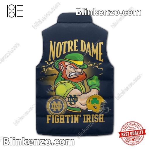 POD Notre Dame Fighting Irish Mascot Winter Puffer Vest
