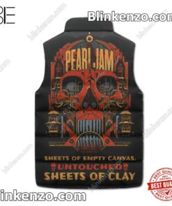 Pearl Jam Sheets Of Empty Canvas Untouched Sheets Of Clay Men's Puffer Vest b