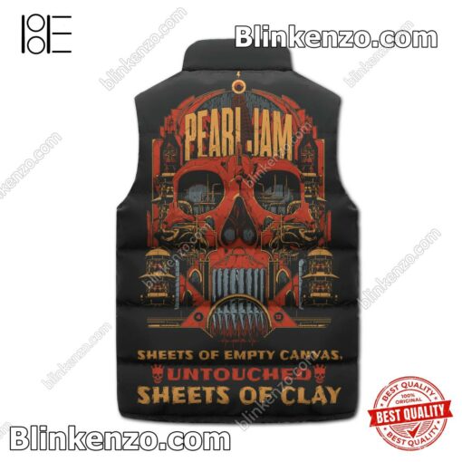 Pearl Jam Sheets Of Empty Canvas Untouched Sheets Of Clay Men's Puffer Vest b