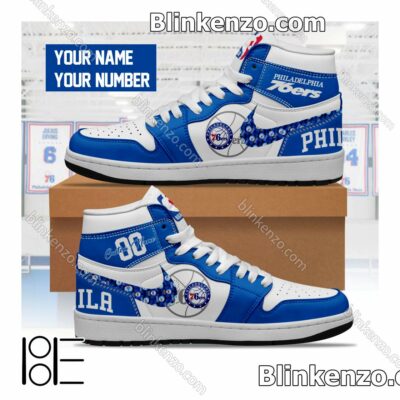Philadelphia 76ers NBA Air Jordan 1 High Shoes