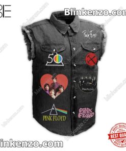 Father's Day Gift Pink Floyd The Dark Side Of The Moon Tour Men's Denim Vest