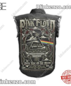 Great artwork! Pink Floyd The Dark Side Of The Moon Tour Men's Denim Vest