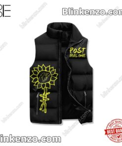 Free Post Malone Take My Heart And Put It Somewhere Safe Winter Puffer Vest