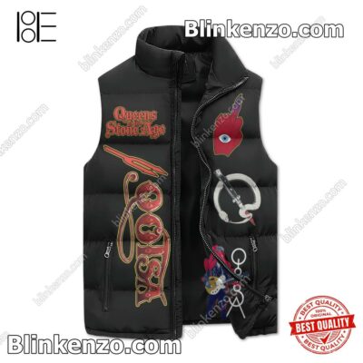 Queens Of The Stone Age I Want Something Good To Die For To Make It Beautiful To Live Men's Puffer Vest a