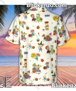Excellent Rugrats Happy Halloween Pattern Aloha Men's Shirt