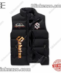 Very Good Quality Sabaton We Speak Heavy Metal Puffer Sleeveless Jacket