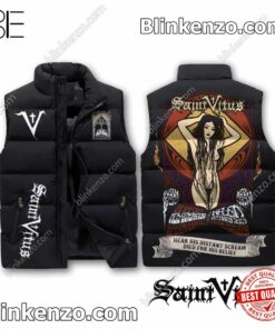 Free Saint Vitus Hear His Distant Scream Died For His Belief Cropped Puffer Jacket