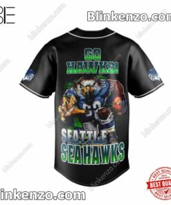 Funny Tee Seattle Seahawks Go Hawks 12 Strong Baseball Jersey