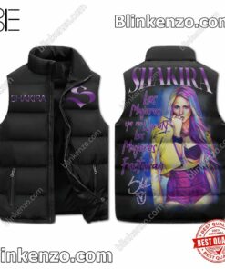 Shakira Las Mujeres Facturan Puffer Sleeveless Jacket