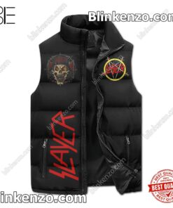 Slayer Yes I'm Old But Only Old People Know How To Rock Men's Puffer Vest a