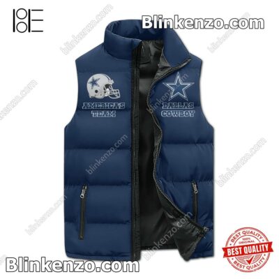 Snoopy Dallas Cowboys It's The Most Wonderful Time Of The Year Men's Puffer Vest a