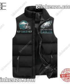 Snoopy Philadelphia Eagles It's The Most Wonderful Time Of The Year Men's Puffer Vest a