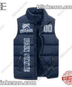 Fast Shipping Sons Of Nittany Penn State Personalized Sleeveless Puffer Vest Jacket