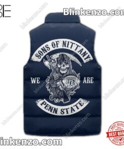 Top Rated Sons Of Nittany Penn State Personalized Sleeveless Puffer Vest Jacket