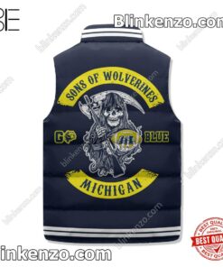 Sale Off Sons Of Wolverines Michigan Winter Puffer Vest